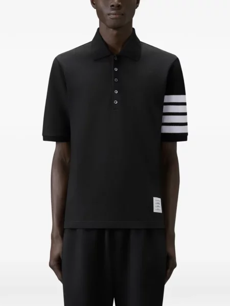 Tricou polo Thom Browne negru