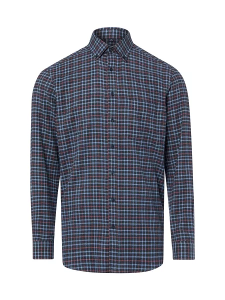 Andrew James koszula flanelowa Mężczyźni Regular Fit niebieski|różowy S niebieska