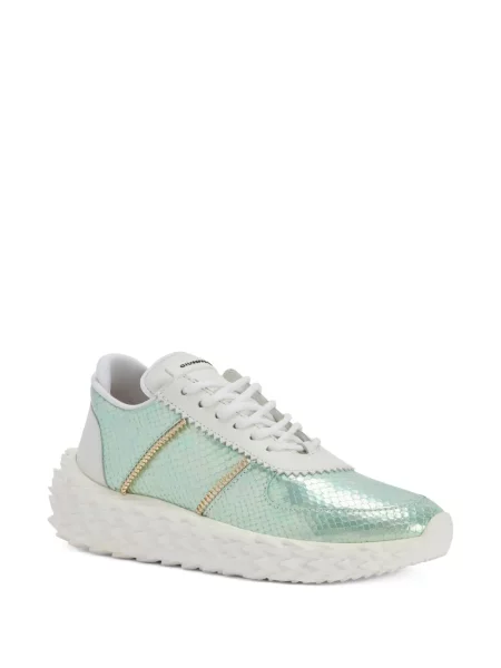 Sneakerși Giuseppe Zanotti Urchin cu șireturi din dantelă albastru