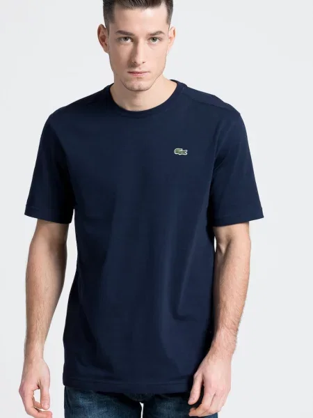 Lacoste Tricou marin neted albastru