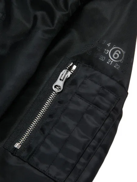 Kurtka bomber dziecięcy Mm6 Maison Margiela czarny