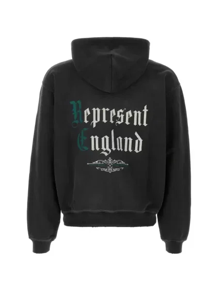 Hanorac cu glugă Represent cu imagine negru