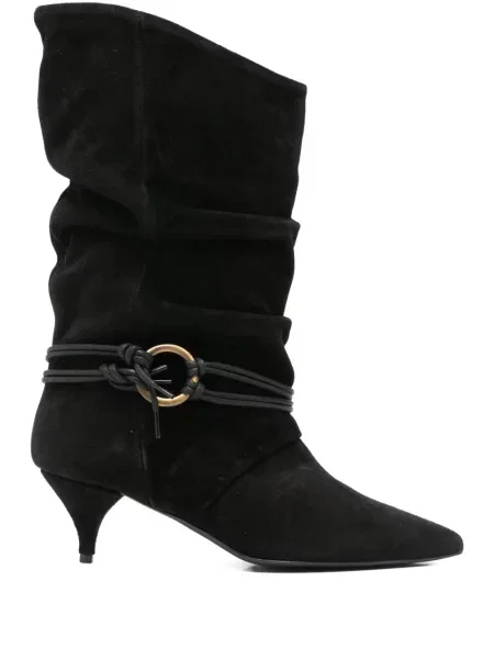 Botine Alchimia din piele de căprioară negru