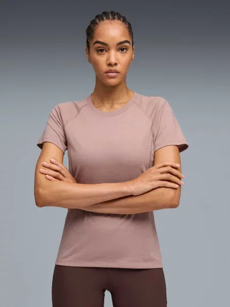 Футболка Puma для бега бежевая