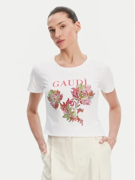 Gaudi tricou femei alb