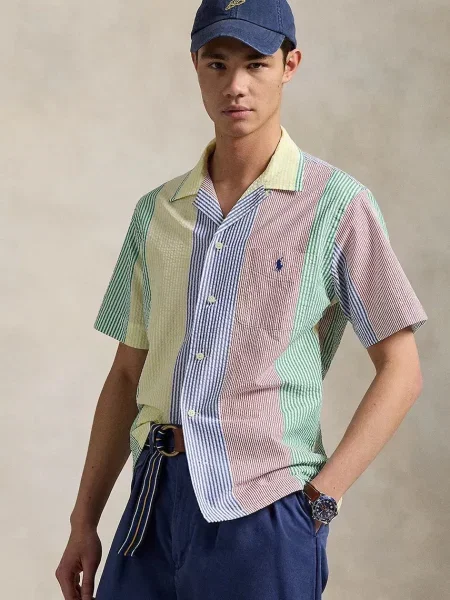 Риза Polo Ralph Lauren Sport Shirt мъжка със стандартна кройка с италианска яка