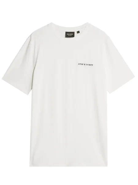 Lyle & Scott Tričko Script černá bílá