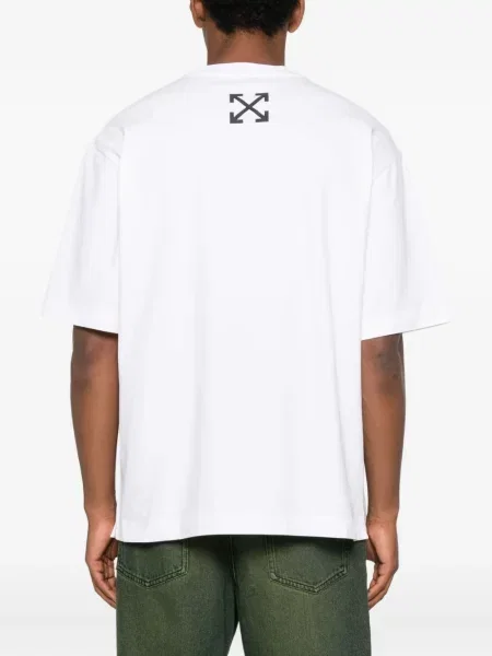 Tricou Off-white cu imagine alb