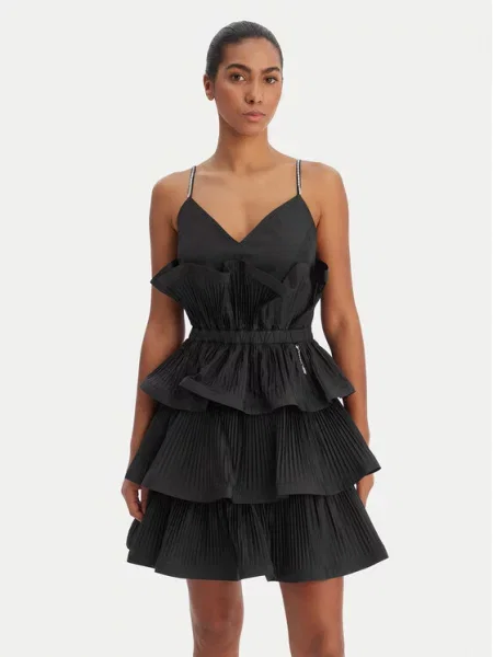 Fracomina Cocktail obleka črna