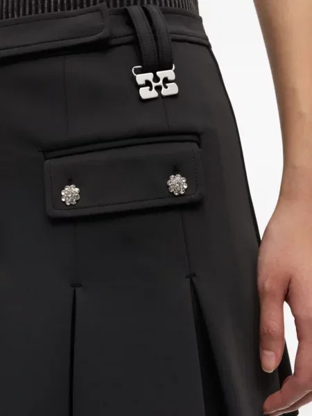 Fusta mini Ganni negru