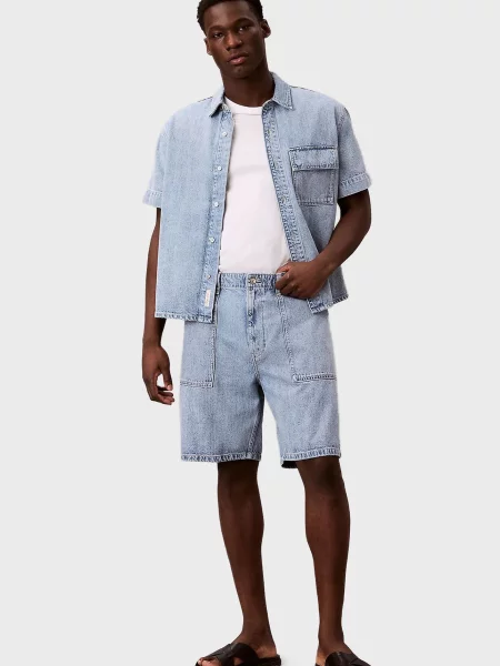 Джинсовая рубашка Calvin Klein Jeans голубая