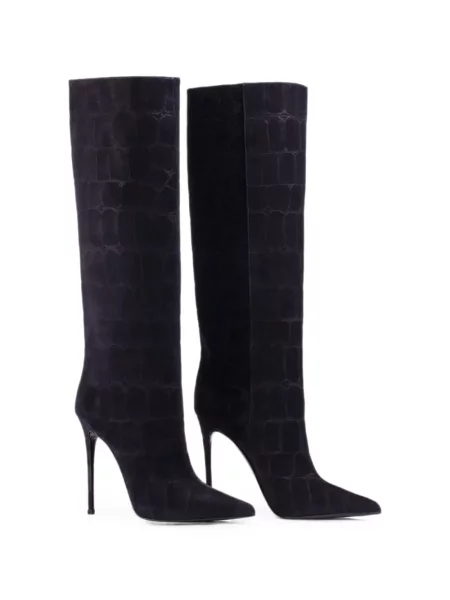Botine Le Silla din piele de căprioară violet