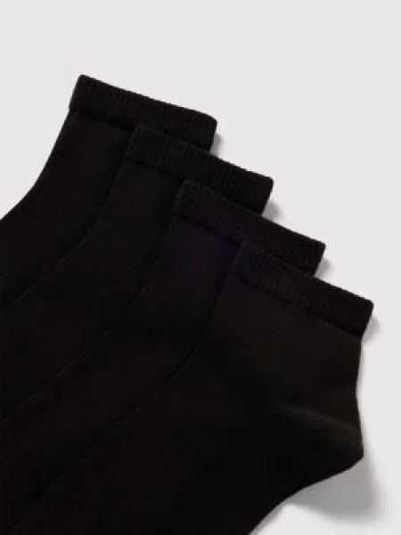 Skarpety z detalami z logo w zestawie 4 szt. S.oliver Red Label czarne