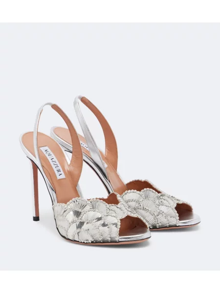 Sandale Aquazzura din piele slingback