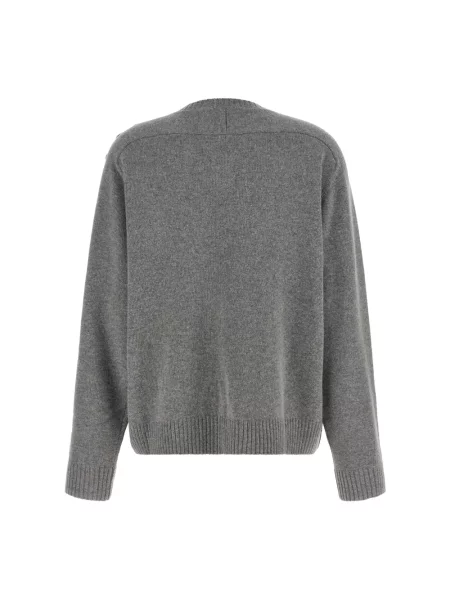 Dzianinowy sweter Nude z cekinami szary