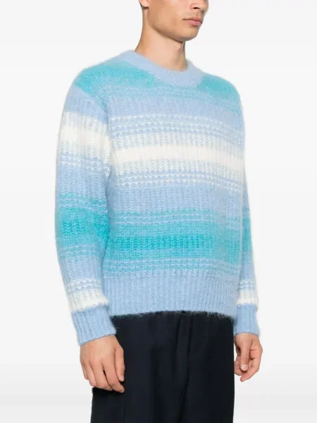 Pulover Kenzo cu dungi cu decolteu rotund albastru
