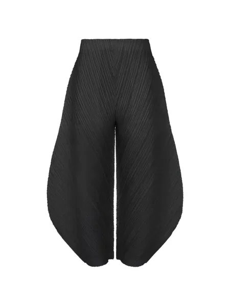 Pantaloni Pleats Please Issey Miyake conici negru