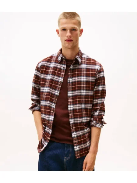 Tommy Jeans Cămașă maro