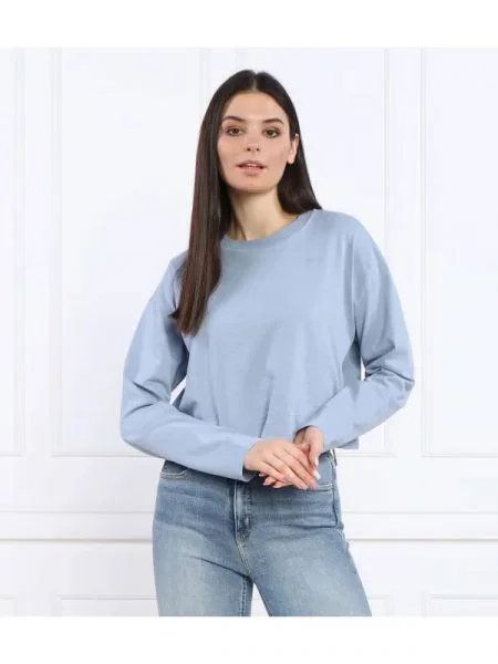 Pepe Jeans London Bluză CARTER N | Cropped Fit albastru