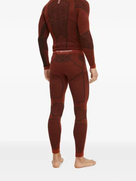 Pantaloni de schi X-bionic cu imagine roșu