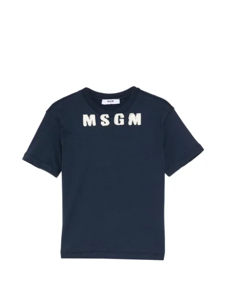 Koszulka dziecięca Msgm niebieska