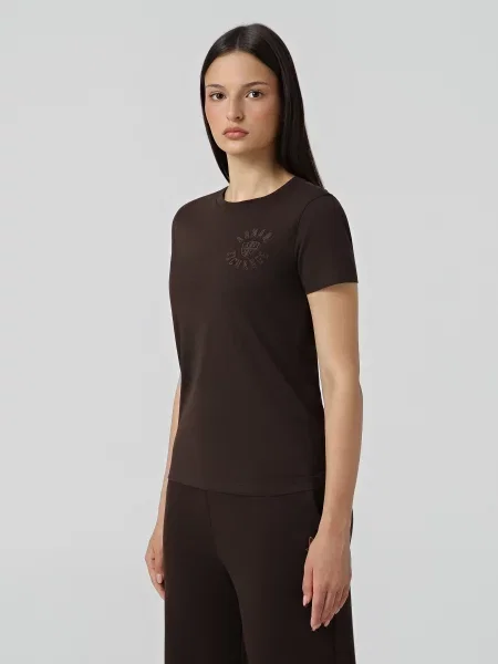 Футболка Armani Exchange темно-коричневий коричнева