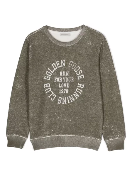 Bluza dziecięca Golden Goose zielona
