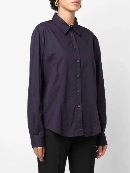 Dlouhá košile Burberry Pre-owned fialová