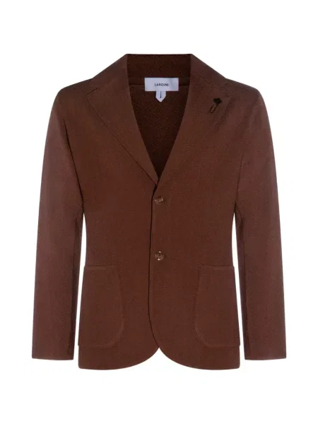 Geacă Lardini cu model herringbone maro