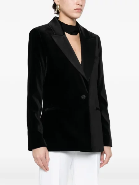 Sacou Alice + Olivia de catifea negru
