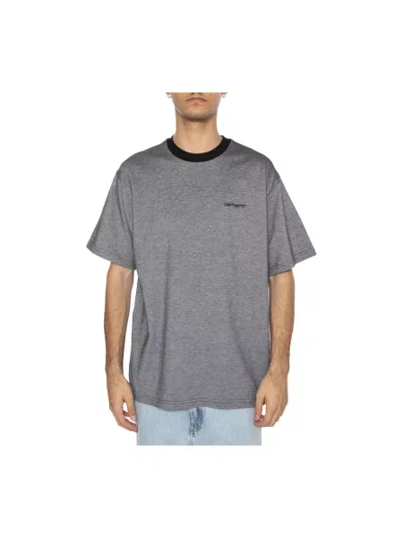 T-shirt z wyhaftowanym logo Carhartt Work In Progress czarna