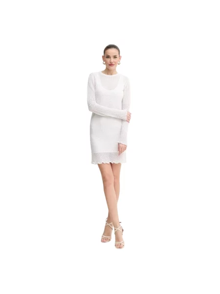Pinko sukienka mini dopasowana biały