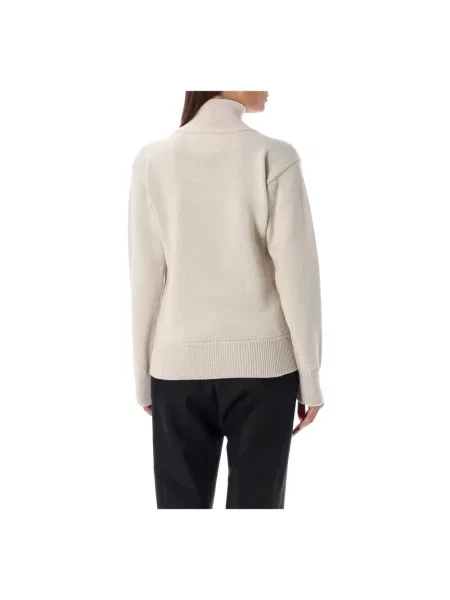 Sweter z golfem Jil Sander wełniany do golfa biały