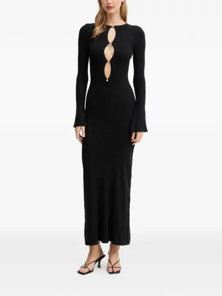 Rochie maxi Bardot negru