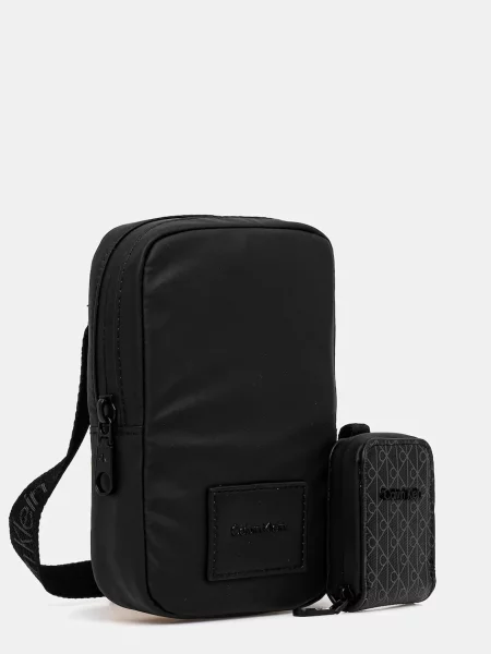 Calvin Klein Geantă crossover Puffer Utility Phone Crossbody negru