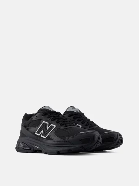 Повседневные кроссовки New Balance с сеткой в сеточку черные