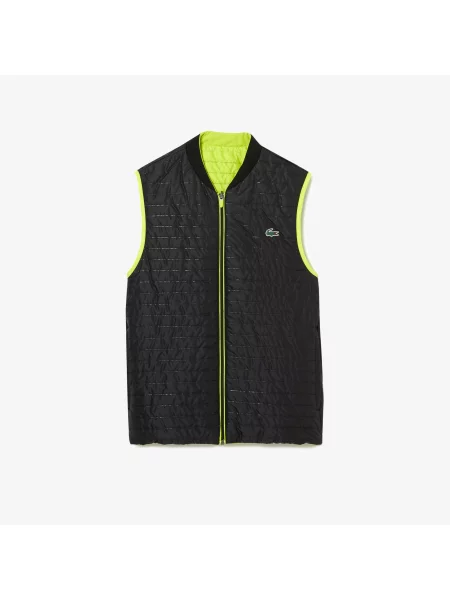 Lacoste Kamizelka Sport Active Ze Stójką Pikowana Dwustronna czarna