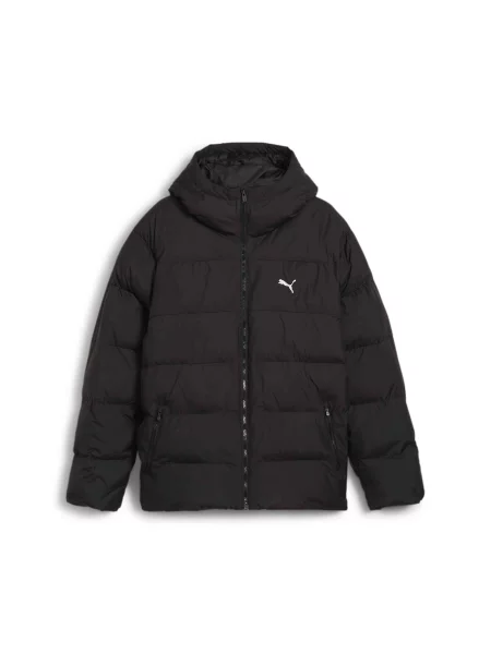 Демісезонна куртка PUMA Poly Puffer Jacket комбінований верх чорний