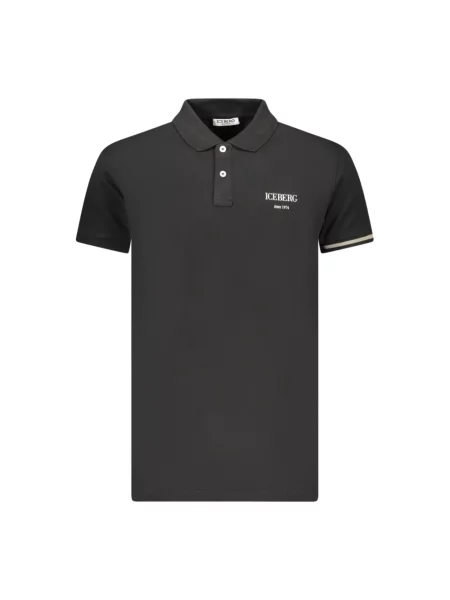 Polo Iceberg z krótkim rękawem czarne