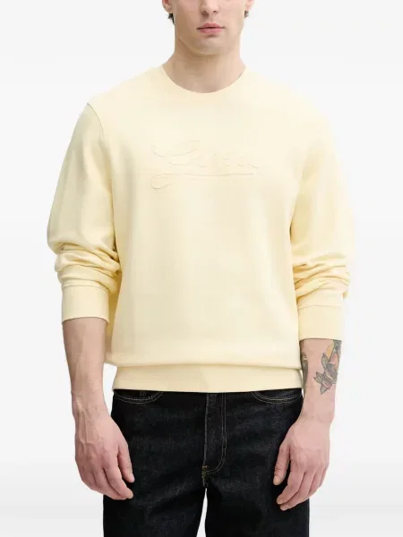 Hanorac Guess cu broderie galben