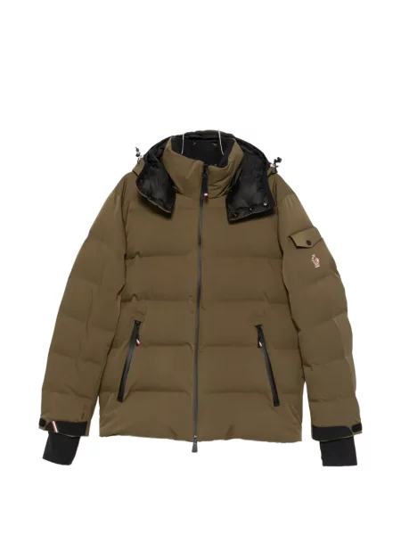 Geacă Moncler Grenoble cu glugă verde