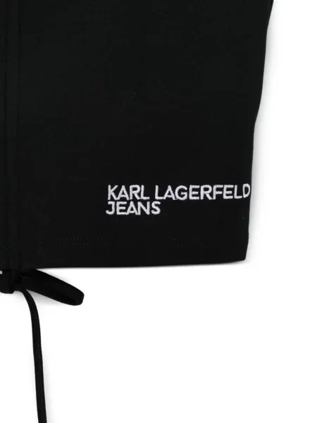 Top Karl Lagerfeld Jeans cu cordon negru