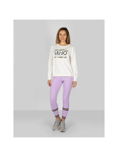 Legginsy Trussardi fioletowe