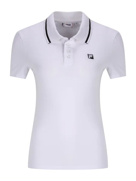 Polo Fila cu mâneci scurte alb