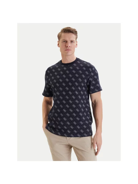 Guess T-Shirt Classic Fit μπλε