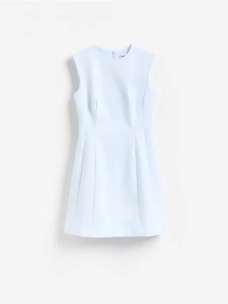 Reserved Rochie mini albastru-pal albastru