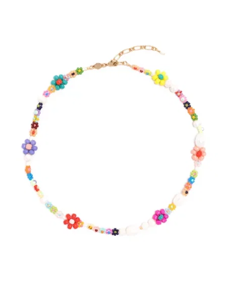 Colier Anni Lu cu model floral cu mărgele