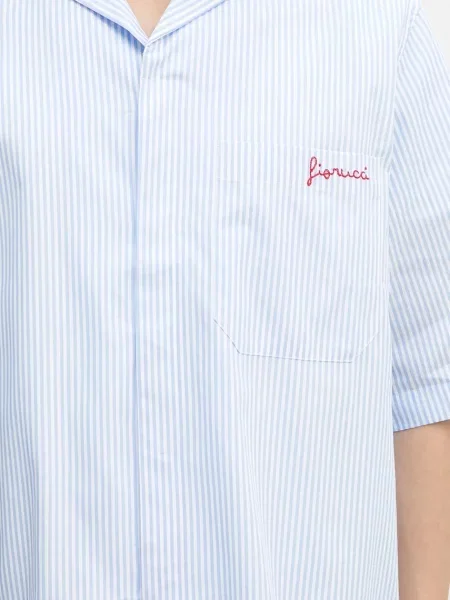 Сорочка Fiorucci Striped Logo Bowling relaxed класичний комір