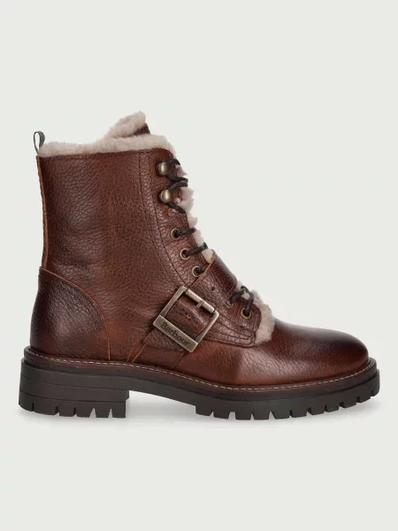 Barbour botine pentru femei din piele Pendle maro