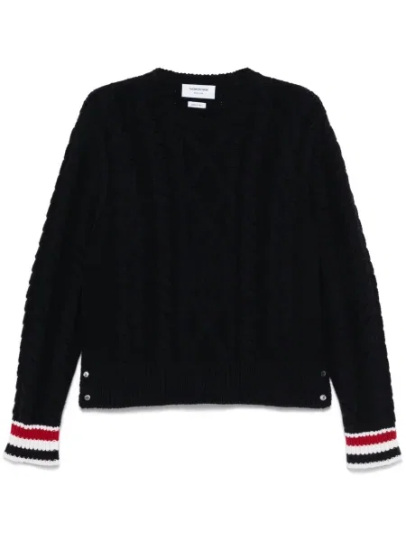 Pulover Thom Browne cu dungi albastru